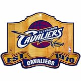 NBA Cleveland Cavaliers 11-by-17 inch Established Wood Sign