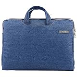 praise デニム生地 パソコンケース 13 13.3インチ おしゃれ ラップトップケース MacBook Air Pro Ultrabook インナーバッグ ノートパソコンケース 通勤 通学 PCバッグ 新しいMacBook dynabook VAIO ブルー 13inch