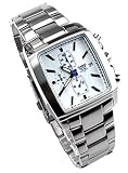 Casio EF-509D-7A Edifice EF509D-7A White Dial Chronograph Stainless Steel Mens Watch B000RY71IS