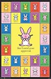 Happy Bunny-grid Art Poster