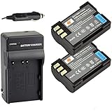 DSTE&reg; 2x BLM-1 Battery + Travel and Car Charger Adapter DC11 for Olympus EVOLT E-300 E-330 E-500 E-510 C-5060 C-7070 C-8080 E-1 E-3 E-30 E-520 as PS-BLM1