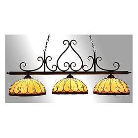 Imperial International Broken Heart 3 Shade Billiard Lamp by Imperial
