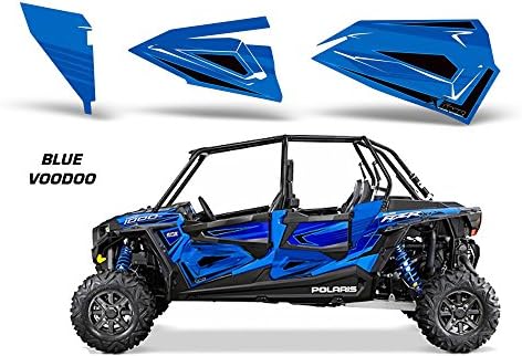 Polaris 4-Door RZR 1000 & 900S/XC Lower-Door Graphics - OEM Voodoo Blue