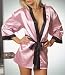 How To Measure Bra Sizes : Dreamgirl Women's Charmeuse Reversible Sleepwear Robe with Matching Belt and Padded Lingerie Hanger