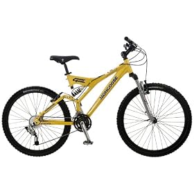 Mongoose Men's Tech 4 Full Suspension Bike- 26 Inch