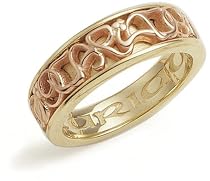 Clogau 9ct Yellow & Rose Gold CAR001 Ladies Cariad Ring