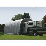 Buy 14x20x12 Round Style Shelter, Green Cover by Shelter Logic
