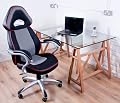 GT 400 Leather Bucket Seat Office Racer Chair from Storm