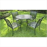 Sleigh Iron 5 Piece Dining Set