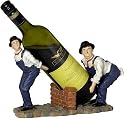 11 INCH LAUREL & HARDY WINE BOTTLE CARRIER HOLDER