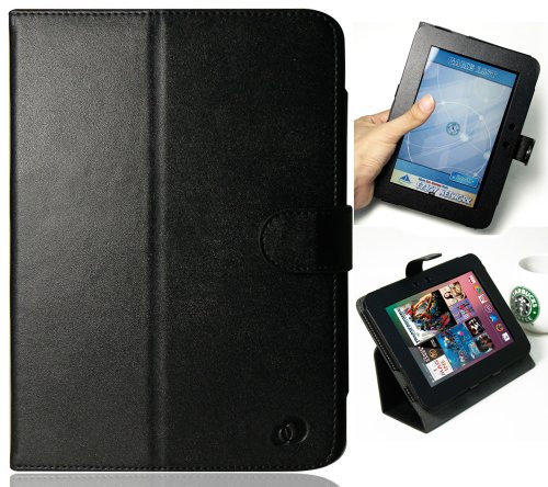 Black Melrose PU (Faux) Leather Case for Amazon Amazon Kindle Fire HD 7