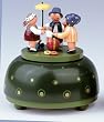 Small Music Box - Children Dancing Around (4.7 inches)