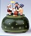 Small Music Box - Children Dancing Around (4.7 inches)