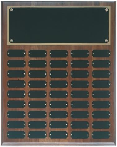 Solid Walnut 45 Plate Perpetual Plaque