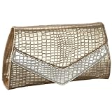 J.Renee Charla Croc-Embossed Clutch