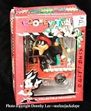 Looney Tunes Christmas Ornament Daffy Duck in Fire Engine EX with box