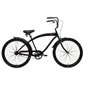 Men's Nirve 1-Speed Cruiser - Red Star -Matte Black (26")