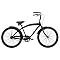 Men's Nirve 1-Speed Cruiser - Red Star -Matte Black (26")