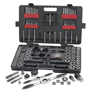 GearWrench 82812 Large Combination Tap and Die Set, 114-Piece by GearWrench
