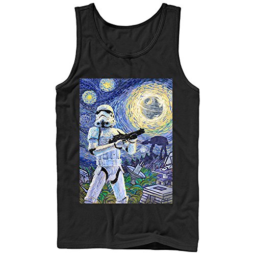 Star Wars Stormtrooper Starry Night Mens Graphic Tank Top