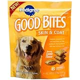 Pedigree Good Bites Skin and Coat Roasted Lamb Flavor Snack Food for All Sized Adult Dogs, 5-Ounce Pouches (Pack of 10)