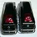 New Black Motorcycle Saddlebags Hard Bags Harley Honda Image