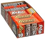 Cheap Deals on Hershey's 4-Flavor Variety Pack (Kit Kat, Reese's Peanut Butter Cups, Hershey's Milk Chocolate & Chocolate with Almonds),... by Hershey