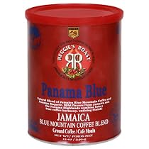 Reggie's Roast Jamaica Blue Mountain Ground Coffee, Panama Blue, 12-Ounce Can (Pack of 2)