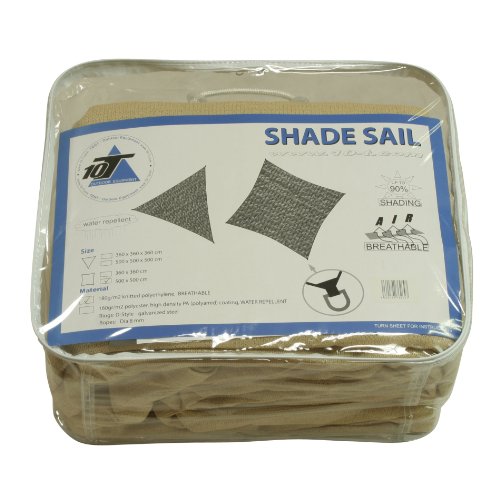 10T Patterson Voile d'ombrage Beige 500 x 500 cm