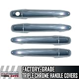 2003-2009 Lexus GX 470 4dr Chrome Door Handles Covers (No Passenger Keyhole) 