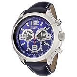 Best sale price for Invicta Men's 0146 II Collection Chronograph Blue Leather Watch. Free Shipping.