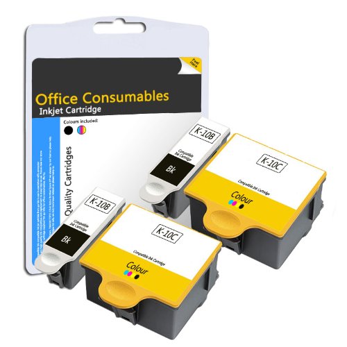 2x Compatible Set of Kodak No. 10 Black & Colour 