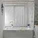 UFRIDAY Clear Shower Curtain Liner PEVA, Extra Long Bathroom Curtain Waterproof and Mildew-Resistant with 3 Magnets Bottom, for Home/Hotel, 72 x 78 inch