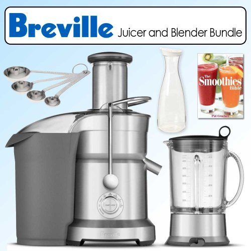 Breville BJB840XL The Juice and Blend Juicer and Blender Combo Bundle