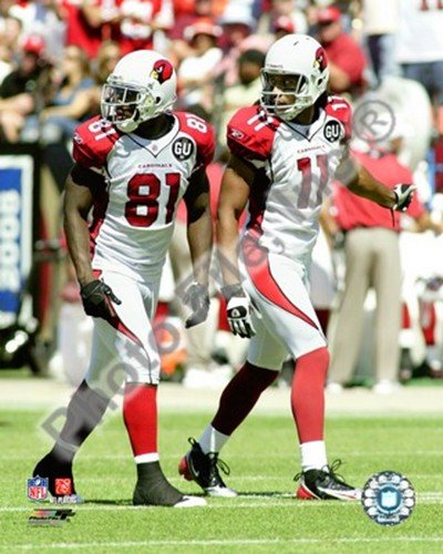 Anquan Boldin & Larry Fitzgerald 2008 Action Art Poster PRINT Unknown 8x10