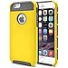 iPhone 6S Plus Case, MagicMobile® Cute Protective Hard Shockproof [Drop Protection] Cover for Apple iPhone 6 Plus Impact Resistant Hybrid Thin Armor Case [ Yellow/Gray ] with Screen Protector.