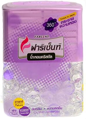 Farcent Crystal Deodorizer Gel Nature Fresh Lavender Scents 11.8oz By Thaidd