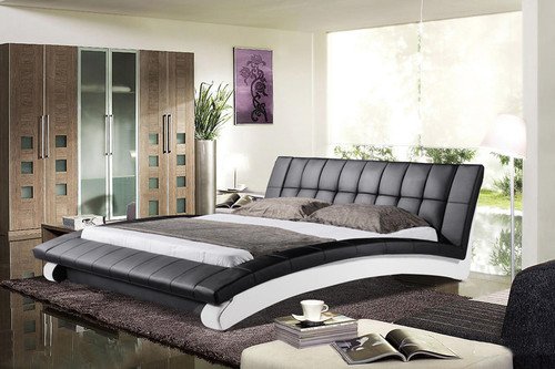 Modern Black & White KAMA SUTRA Queen Size Bed
