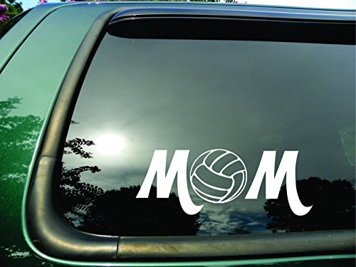 Volleyball Mom- Die Cut Vinyl Window Decal/sticker for Car or Truck 3x8