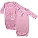 Luvable Friends Infant Gowns 2-Pack - Cupcake Pink, 0-6 months