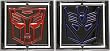 TRANSFORMERS AUTOBOT/DECEPTICON REVERSIBLE BELT BUCKLES WITH BONUS LEATHER BELT