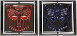 TRANSFORMERS AUTOBOT/DECEPTICON REVERSIBLE BELT BUCKLES WITH BONUS LEATHER BELT