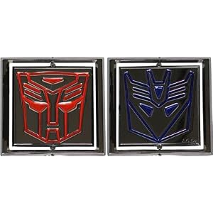 TRANSFORMERS AUTOBOT/DECEPTICON REVERSIBLE BELT BUCKLES