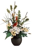 IMAGE OF Calla Lilies and Plumeria in Vase Faux Flowers