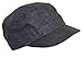 Women's Tweed Military Cadet 3 Button Hat W/Floral Lining (One Size) - Black