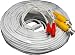 LTS LTAC2125W 125 Foot All-in-One BNC Video and Power Cable with Connectors, White