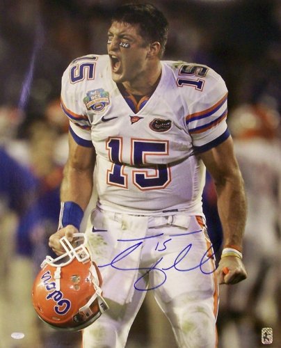Tim Tebow Hand Signed Florida Gators 8 x 10 Photo