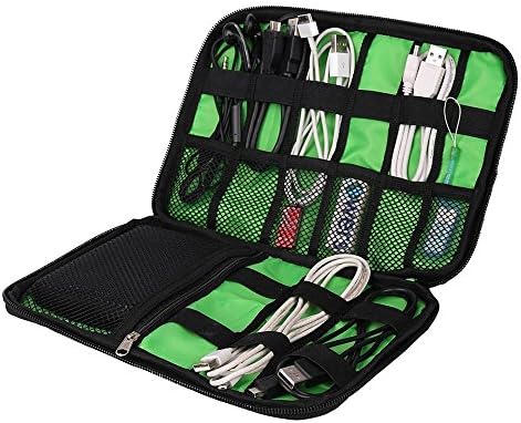Cable Organizer Electronics Accessories Case USB Cable Bag, Black