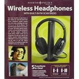 Buy 5-in-1 Hi-Fi Wireless Headphones for HDTV, TV, VCD, PC, MP3, MP4, CD, DVD w FM Radio