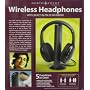 5-in-1 Hi-Fi Wireless Headphones for HDTV, TV, VCD, PC, MP3, MP4, CD, DVD w/FM Radio